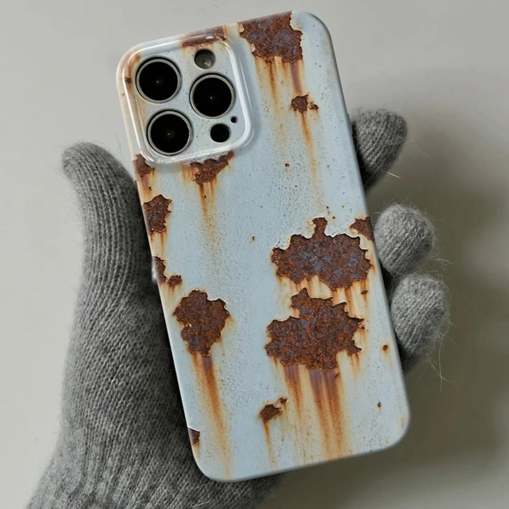 Simulation creative rusty mobile phone case retro niche
