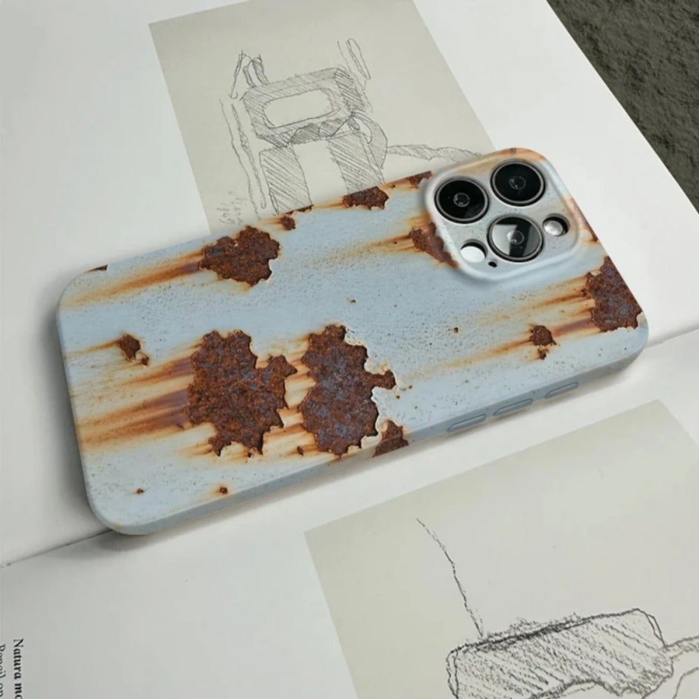 Simulation creative rusty mobile phone case retro niche