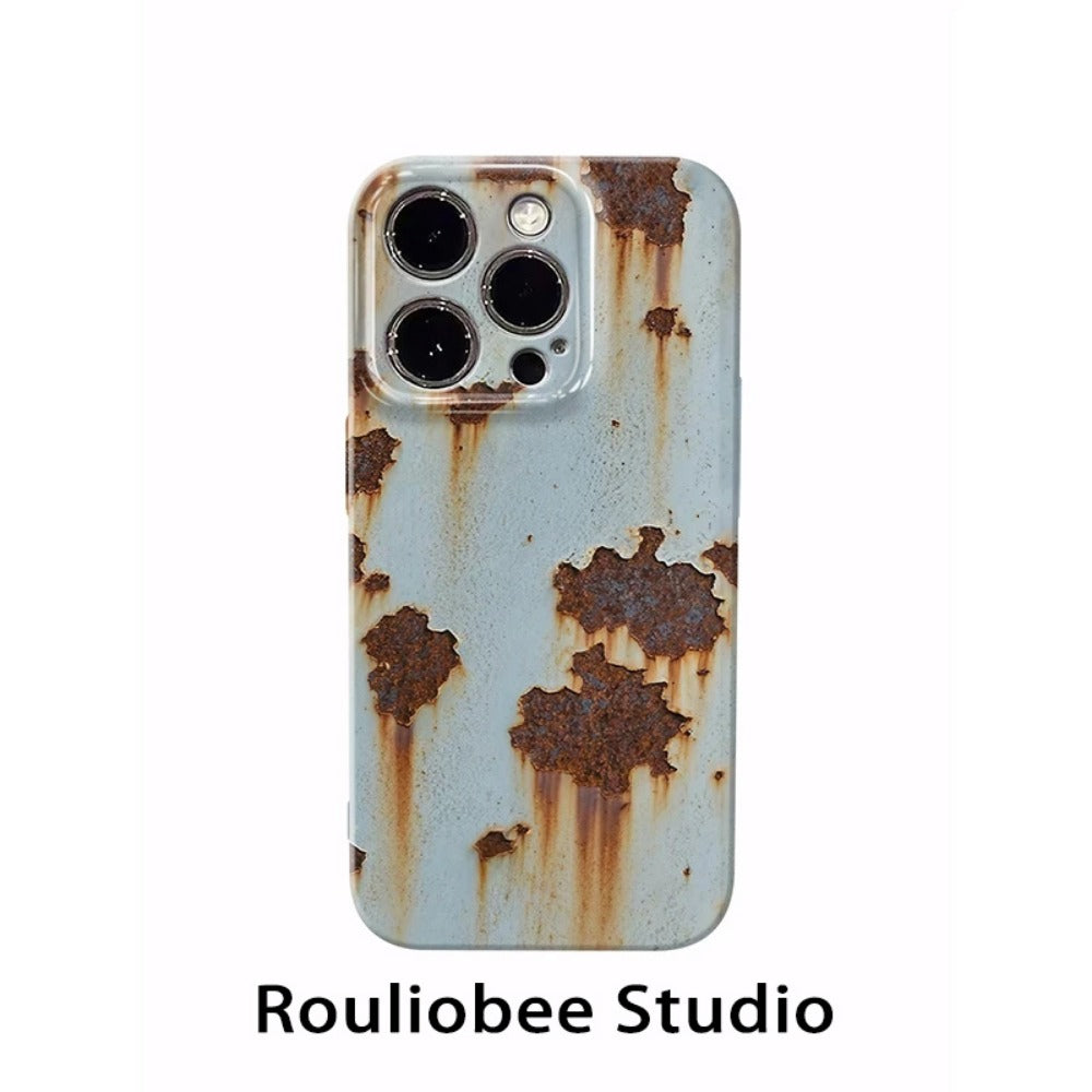 Simulation creative rusty mobile phone case retro niche