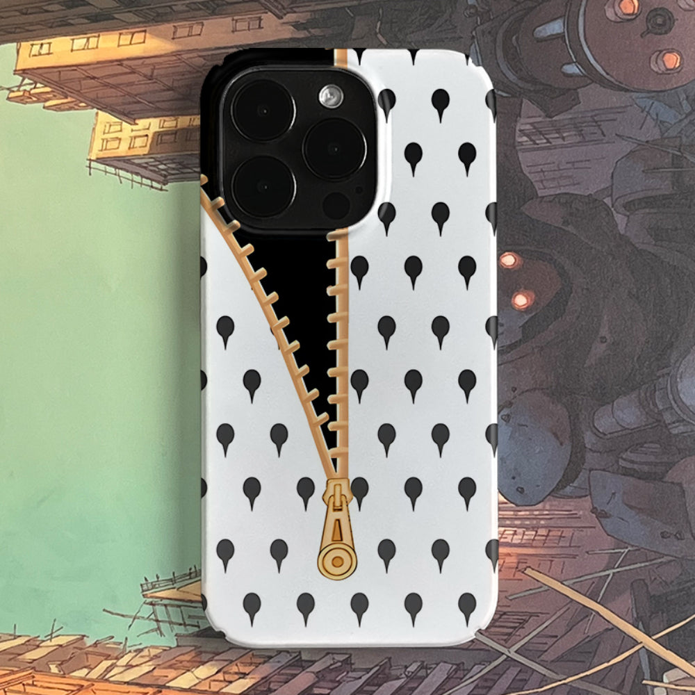 Unique Retro Creative Zipper Design iPhone Case