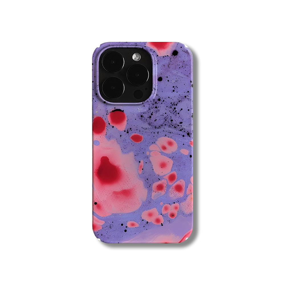 Trendy Retro Purple Bubble Aesthetic iPhone 14 Pro Case