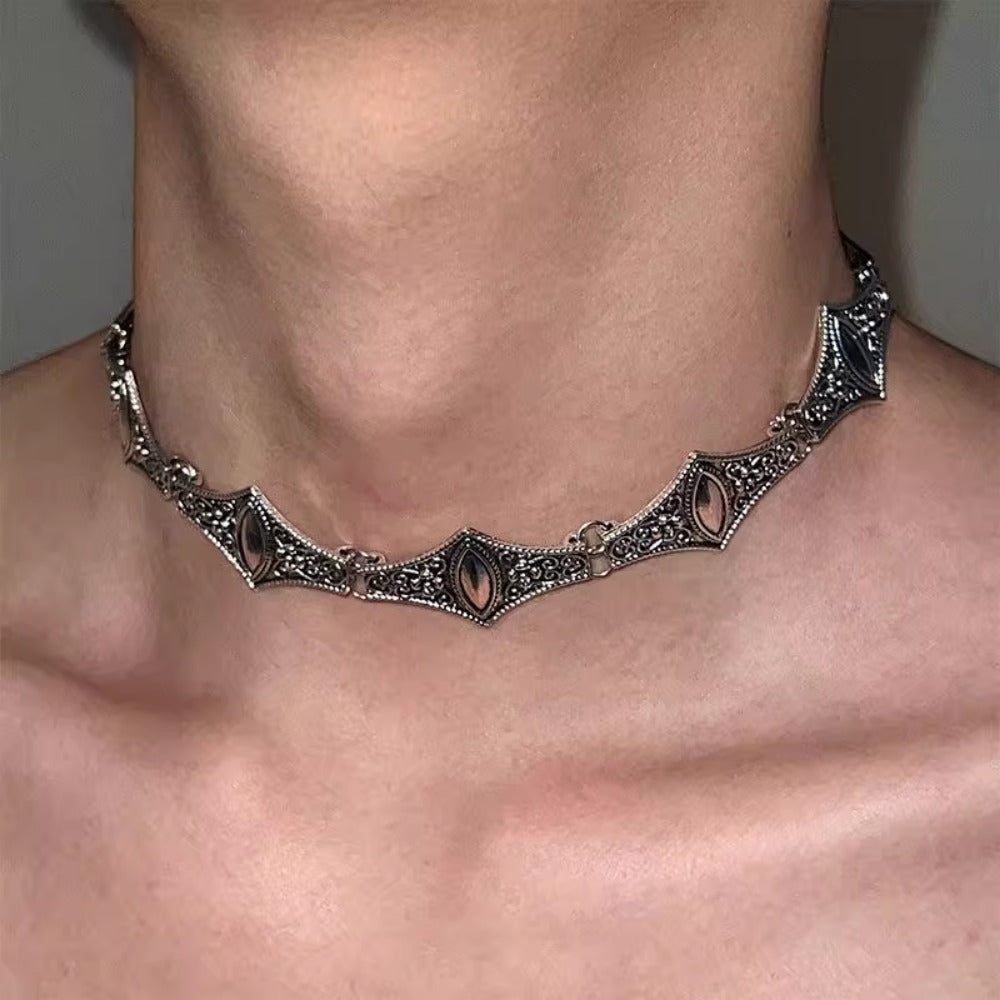 American Retro Distressed Necklace Artistic Necklace
