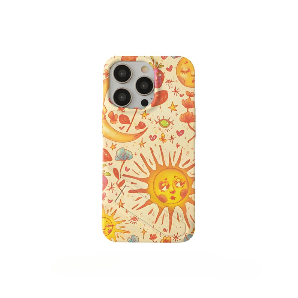 Abstract Art Sun Suitable Apple Phone Case All-Inclusive Matte