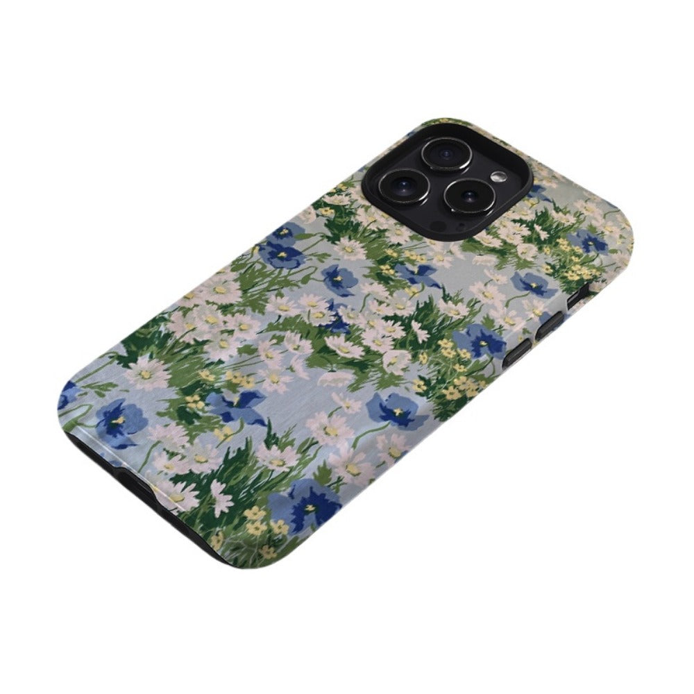 Vintage Artistic Wildflower 15 Pro Max iPhone Case