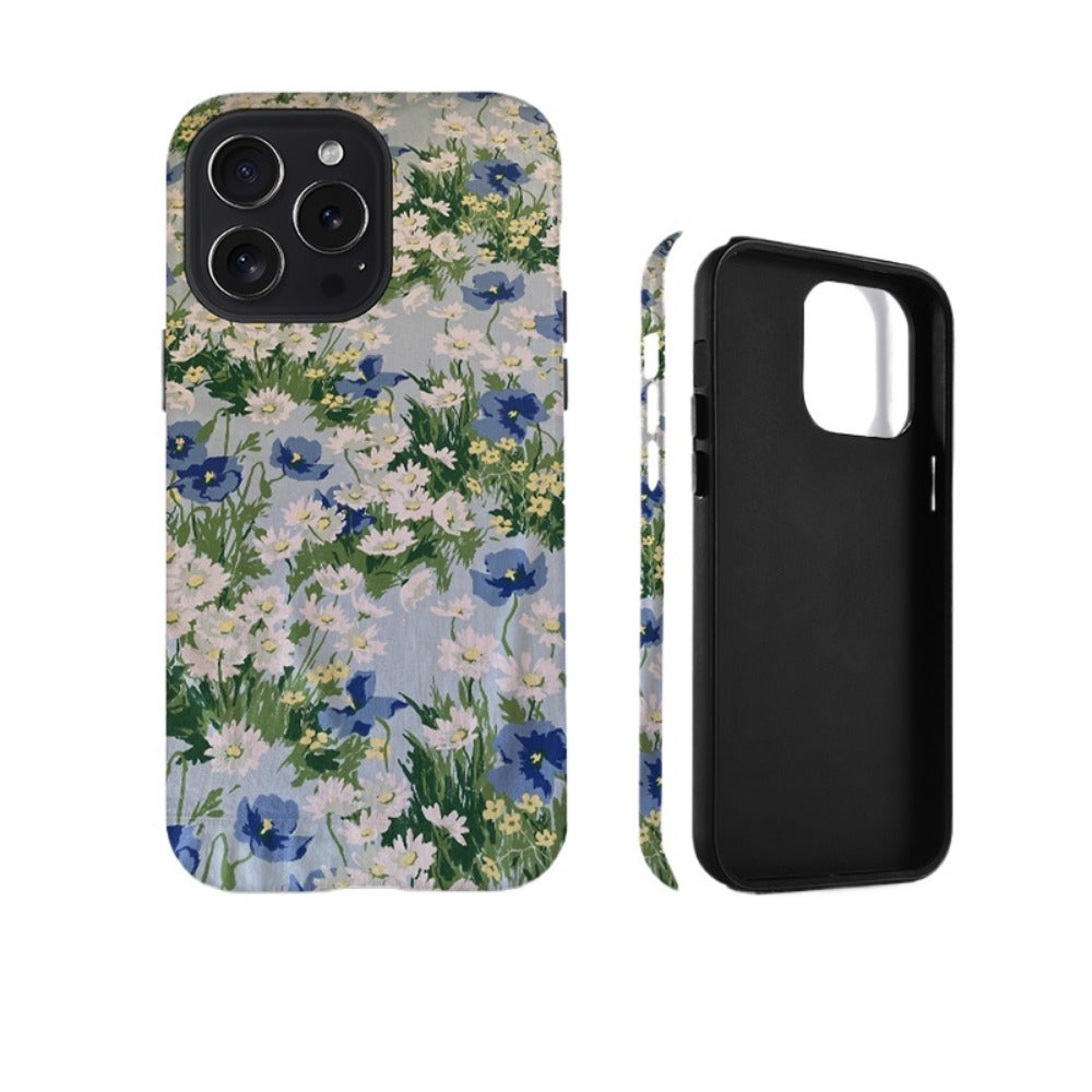 Vintage Artistic Wildflower 15 Pro Max iPhone Case