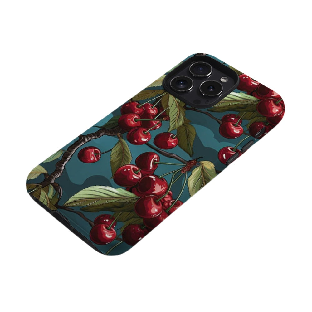 Niche art oil painting cherry iPhone 15 Pro case