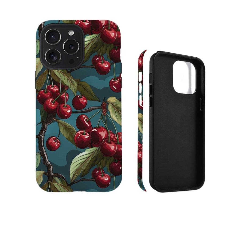 Niche art oil painting cherry iPhone 15 Pro case