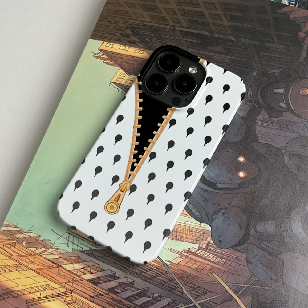 Unique Retro Creative Zipper Design iPhone Case