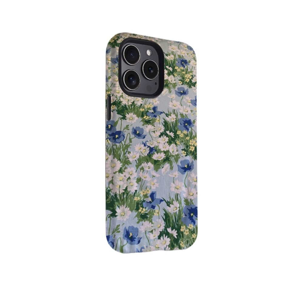 Vintage Artistic Wildflower 15 Pro Max iPhone Case