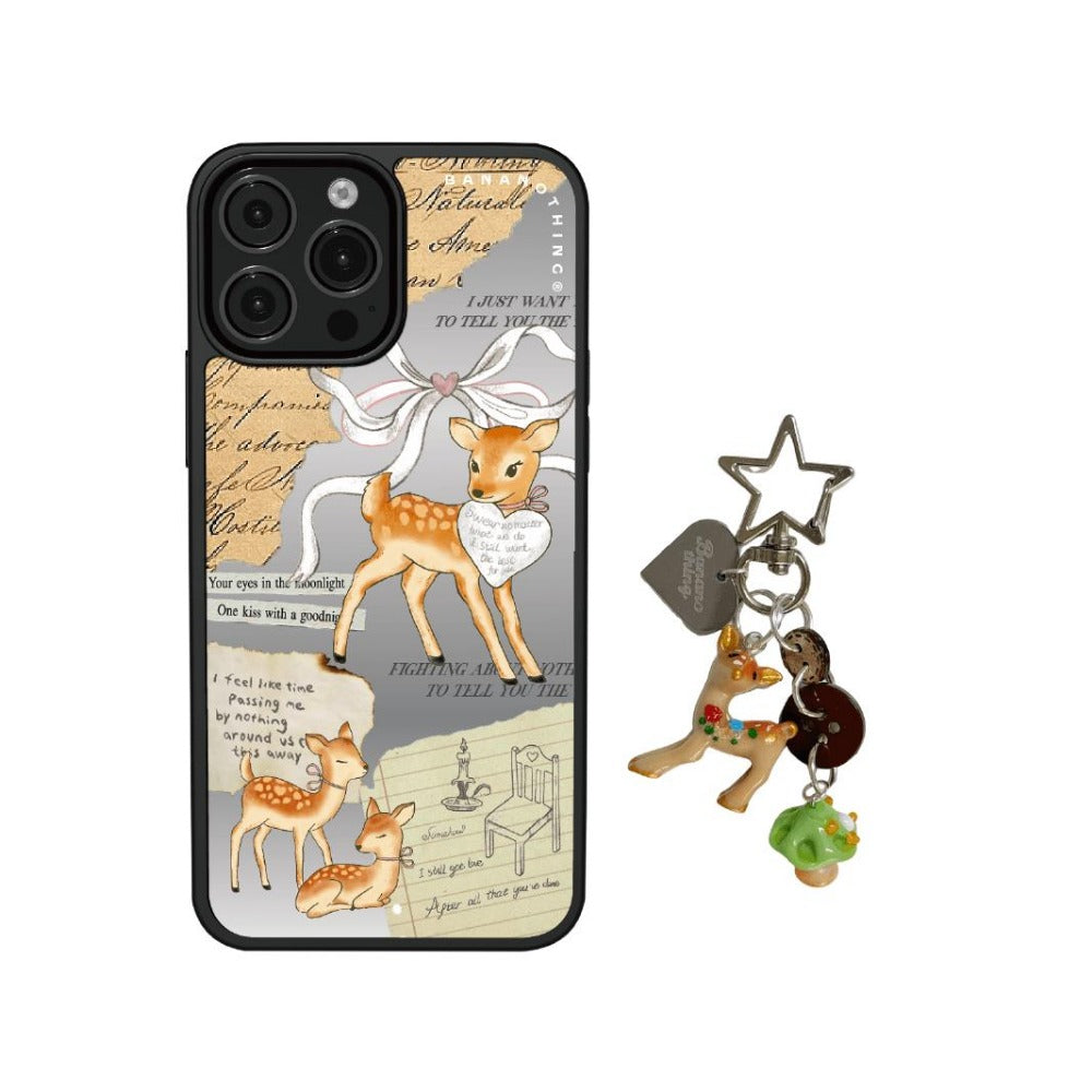 Sweet forest fairy tale style drop-proof black edge mobile phone case