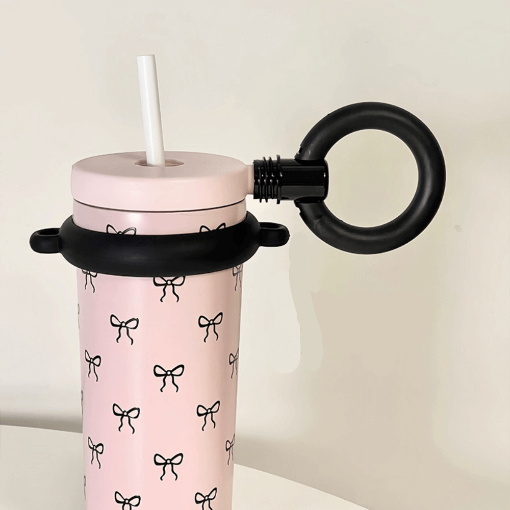 Minimalist Pink Water Bottle for Office & Travel