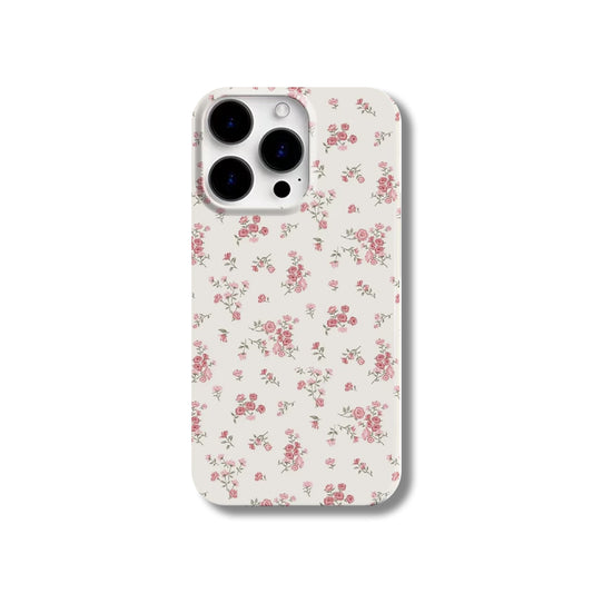 Romantic Retro Small-Batch Pink Blossom iPhone 15 Case