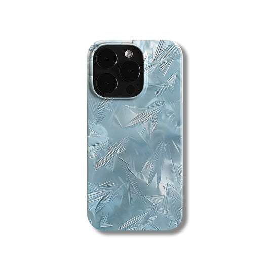 Blue ice relief art niche cartoon iPhone14 Pro case