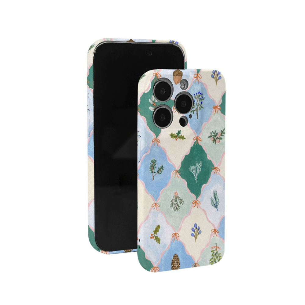 Vintage Botanical Design Hand-Drawn iPhone 16 Case