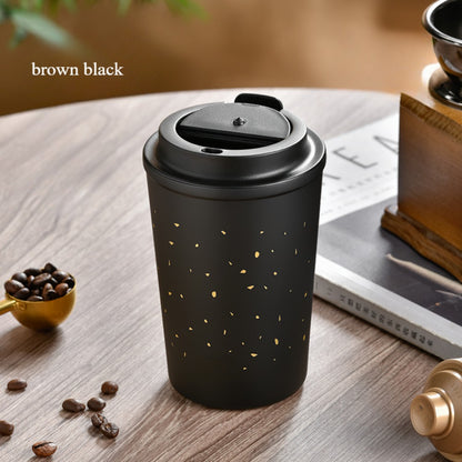 Exquisite and convenient compact coffee thermos cup