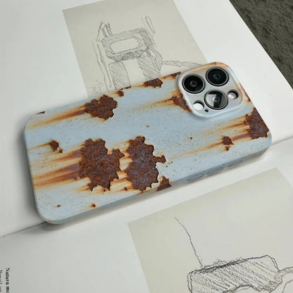 Simulation creative rusty mobile phone case retro niche