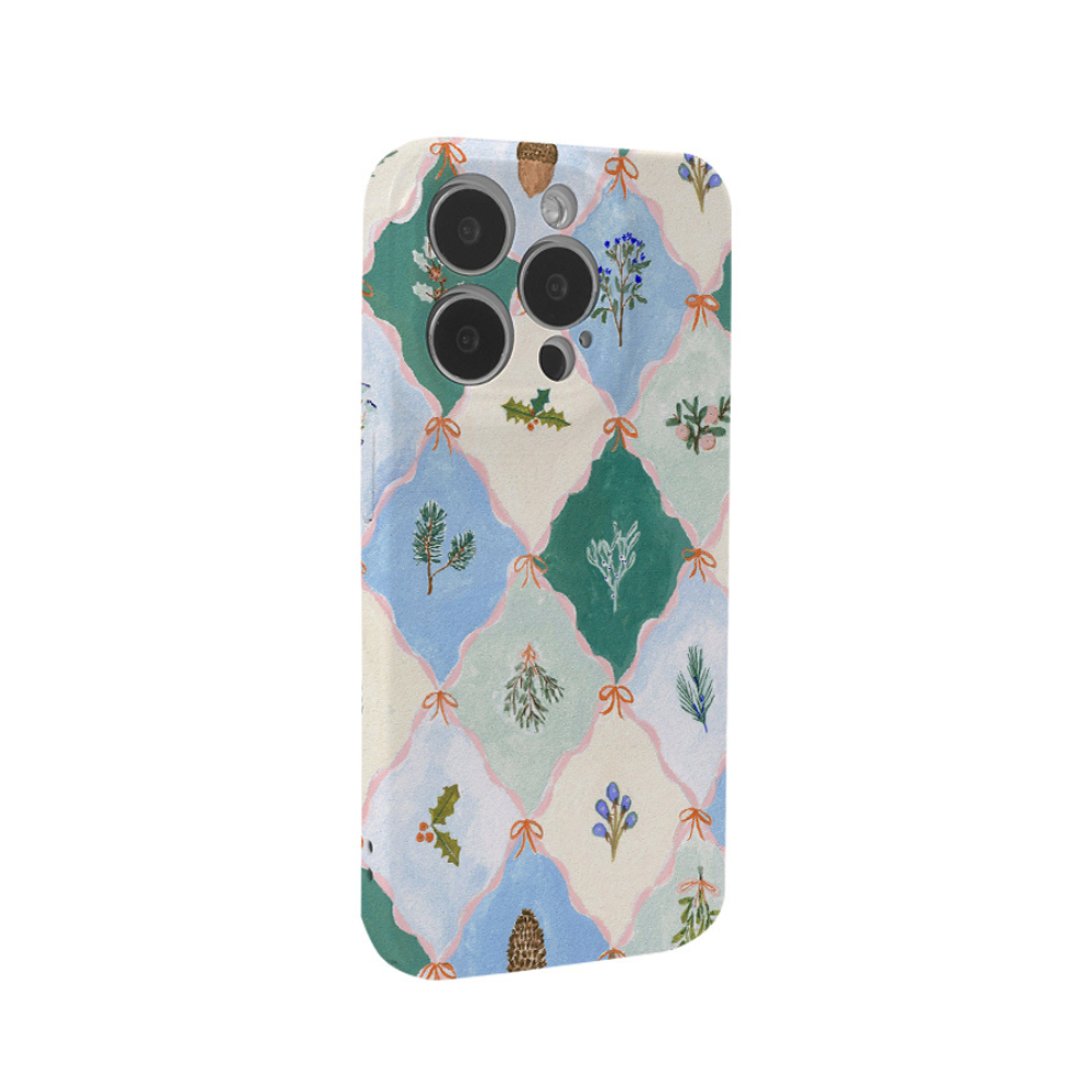 Vintage Botanical Design Hand-Drawn iPhone 16 Case