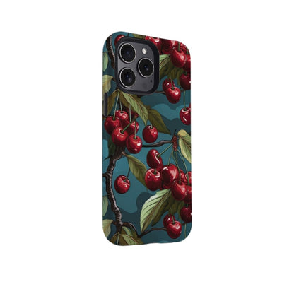 Niche art oil painting cherry iPhone 15 Pro case