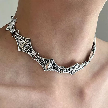 American Retro Distressed Necklace Artistic Necklace