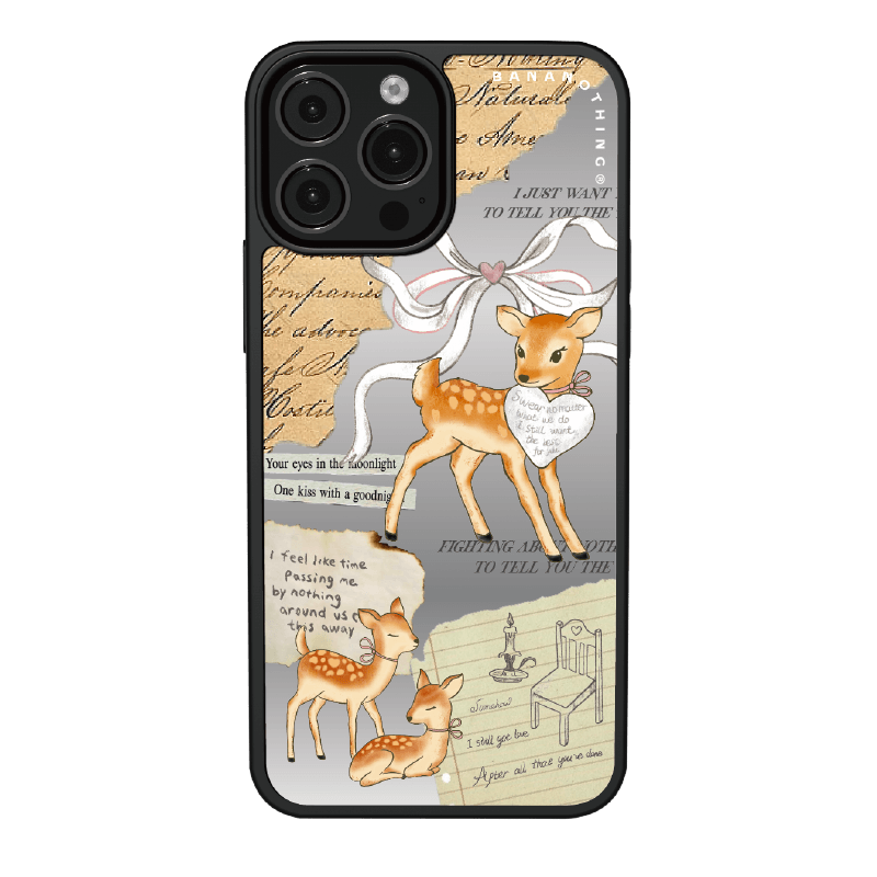 Sweet forest fairy tale style drop-proof black edge mobile phone case