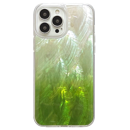 Green Gradient Deep Sea Mother-of-Pearl iPhone Case