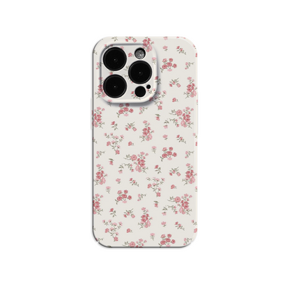 Romantic Retro Small-Batch Pink Blossom iPhone 15 Case