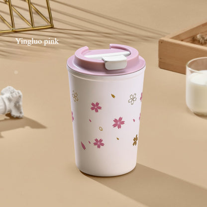 Exquisite and convenient compact coffee thermos cup