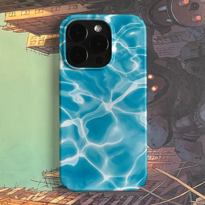 Pool ripple art niche high-end cartoon iPhone16 Pro case