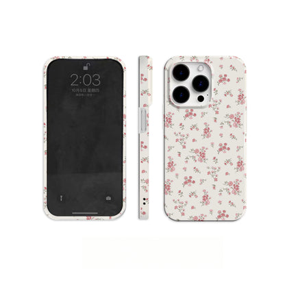 Romantic Retro Small-Batch Pink Blossom iPhone 15 Case
