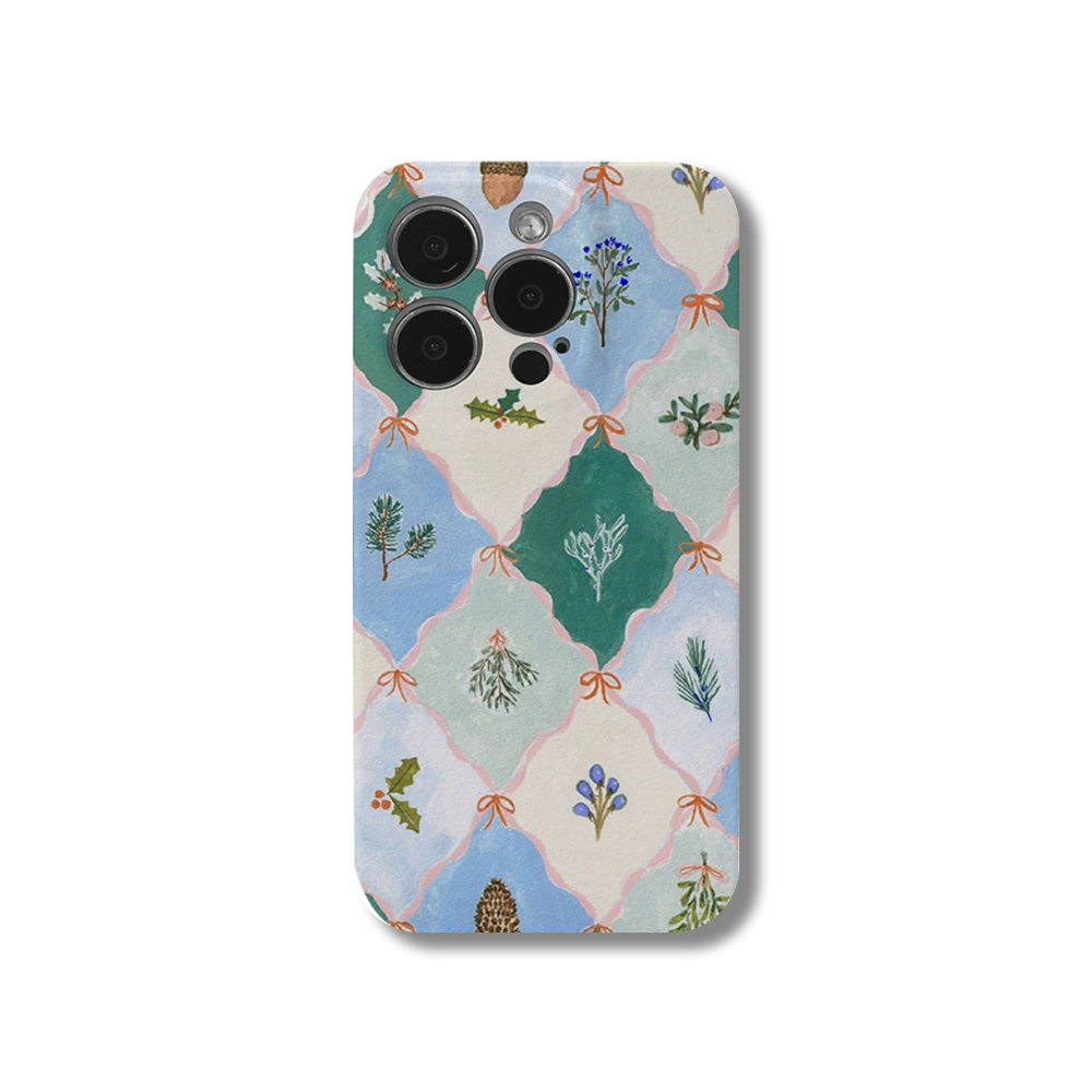 Vintage Botanical Design Hand-Drawn iPhone 16 Case