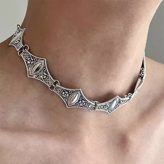 American Retro Distressed Necklace Artistic Necklace