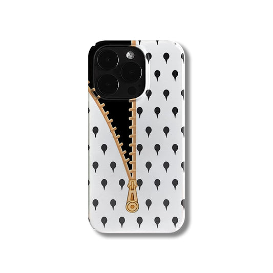 Unique Retro Creative Zipper Design iPhone Case