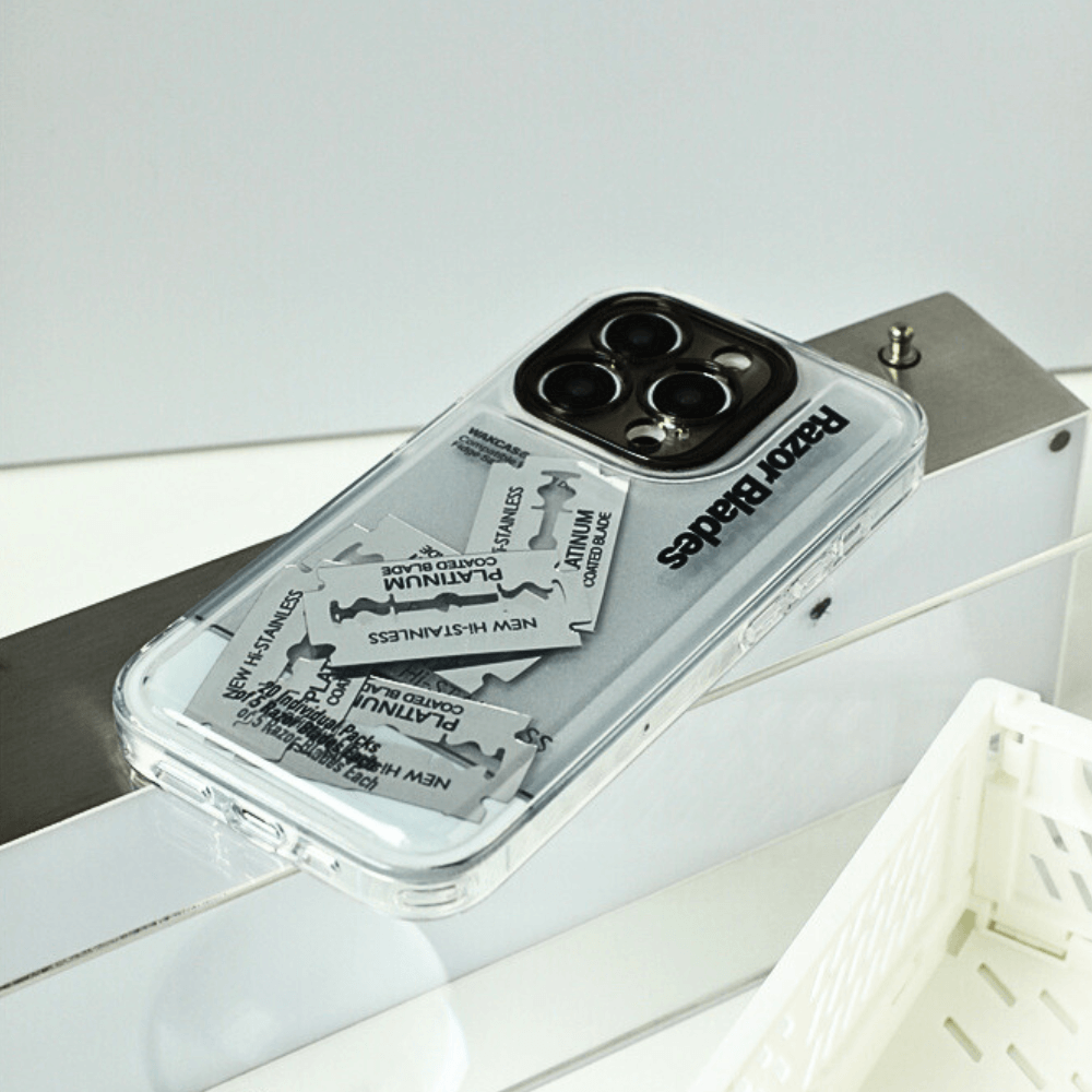 Sliding Blade iPhone 15 Case with Airbag Cushion